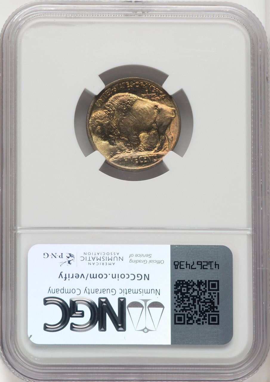 1913 Type One 5C Buffalo Nickel NGC MS67+