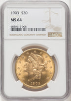 1903 $20 Liberty Double Eagle NGC MS64