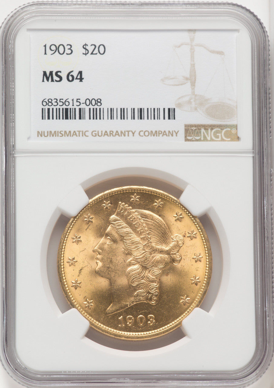 1903 $20 Liberty Double Eagle NGC MS64