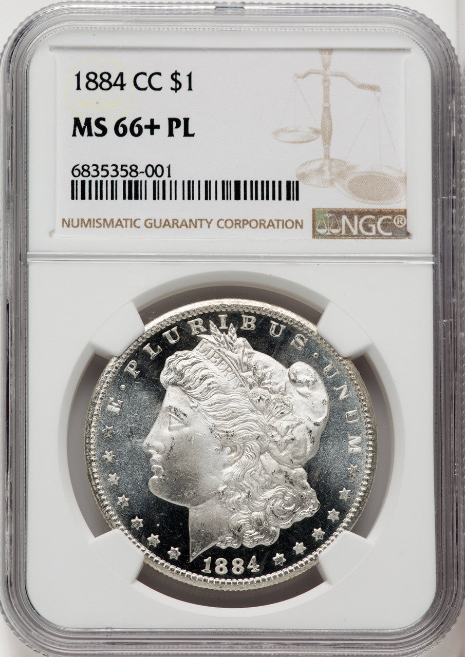 1884-CC $1 PL Morgan Dollar NGC MS66+