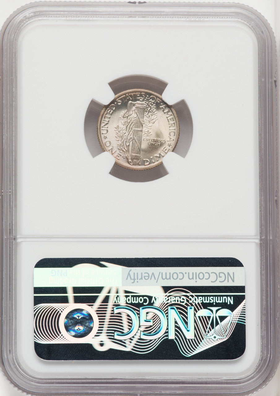 1929 10C FB Mercury Dime NGC MS67