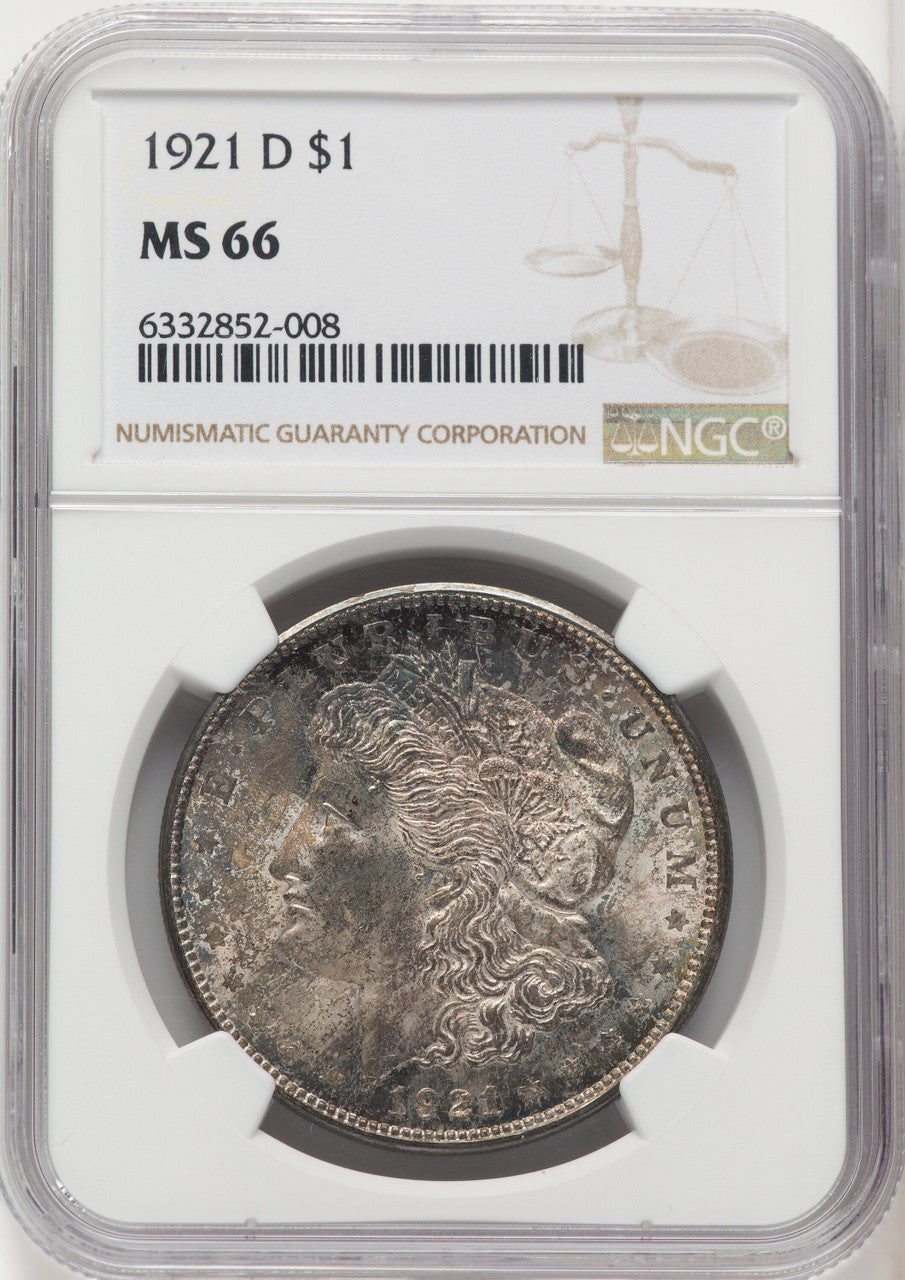 1921-D $1 Morgan Dollar NGC MS66 (767661010)