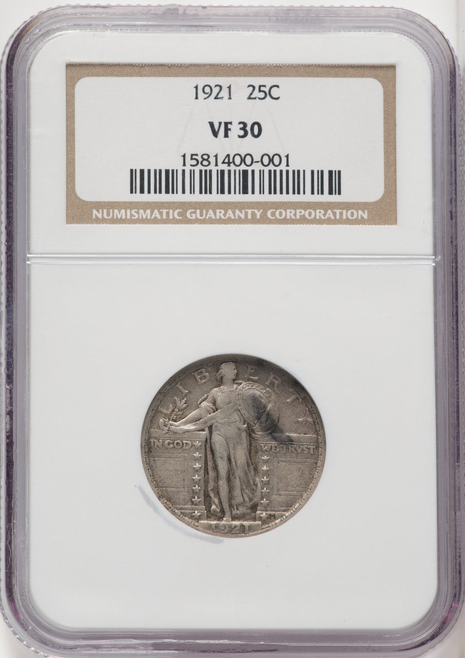 1921 25C Standing Liberty Quarter NGC VF30