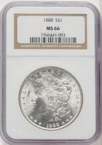 1888 $1 Morgan Dollar NGC MS66 (767975025)