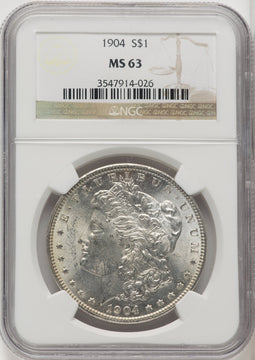 1904 $1 Morgan Dollar NGC MS63 (767901036)