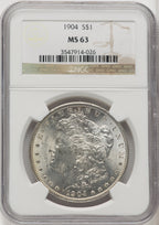 1904 $1 Morgan Dollar NGC MS63 (767901036)
