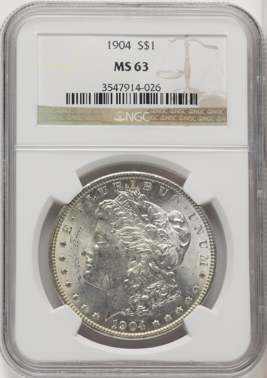 1904 $1 Morgan Dollar NGC MS63 (767901036)