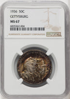 1936 50C Gettysburg Commemorative Silver NGC MS67 (767895038)