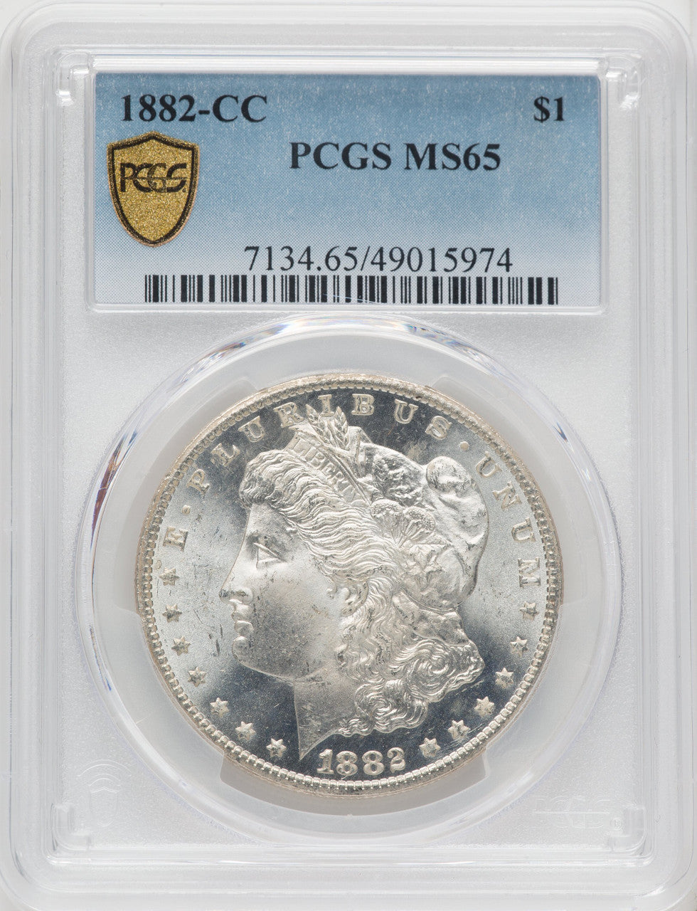 1882-CC $1 Morgan Dollar PCGS MS65 (506215009)