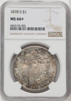1878-S $1 Morgan Dollar NGC MS66+ (506215006)