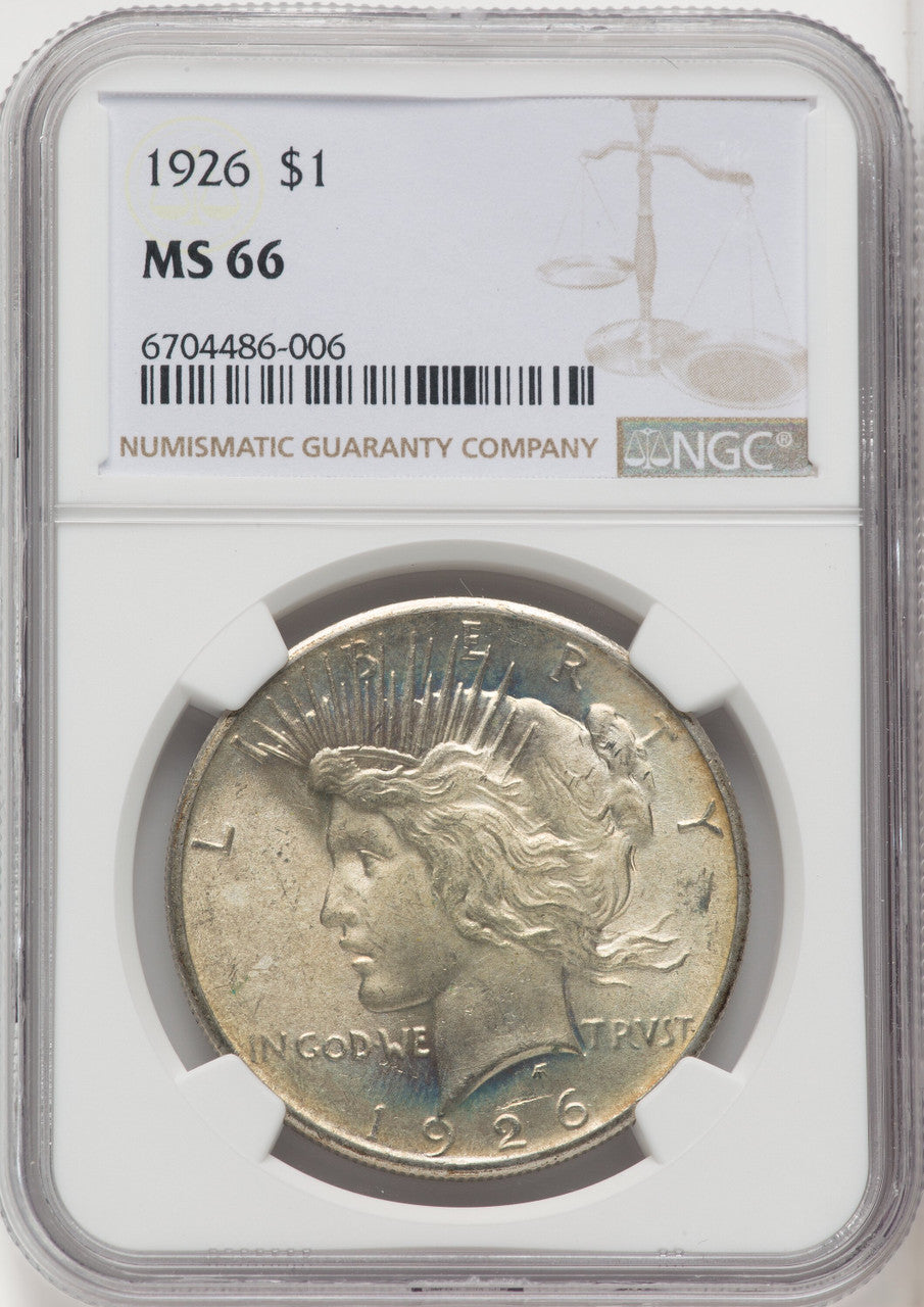 1926 $1 Peace Dollar NGC MS66 (506218014)