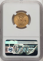 1901/0-S $5 FS-301 Liberty Half Eagle NGC MS63