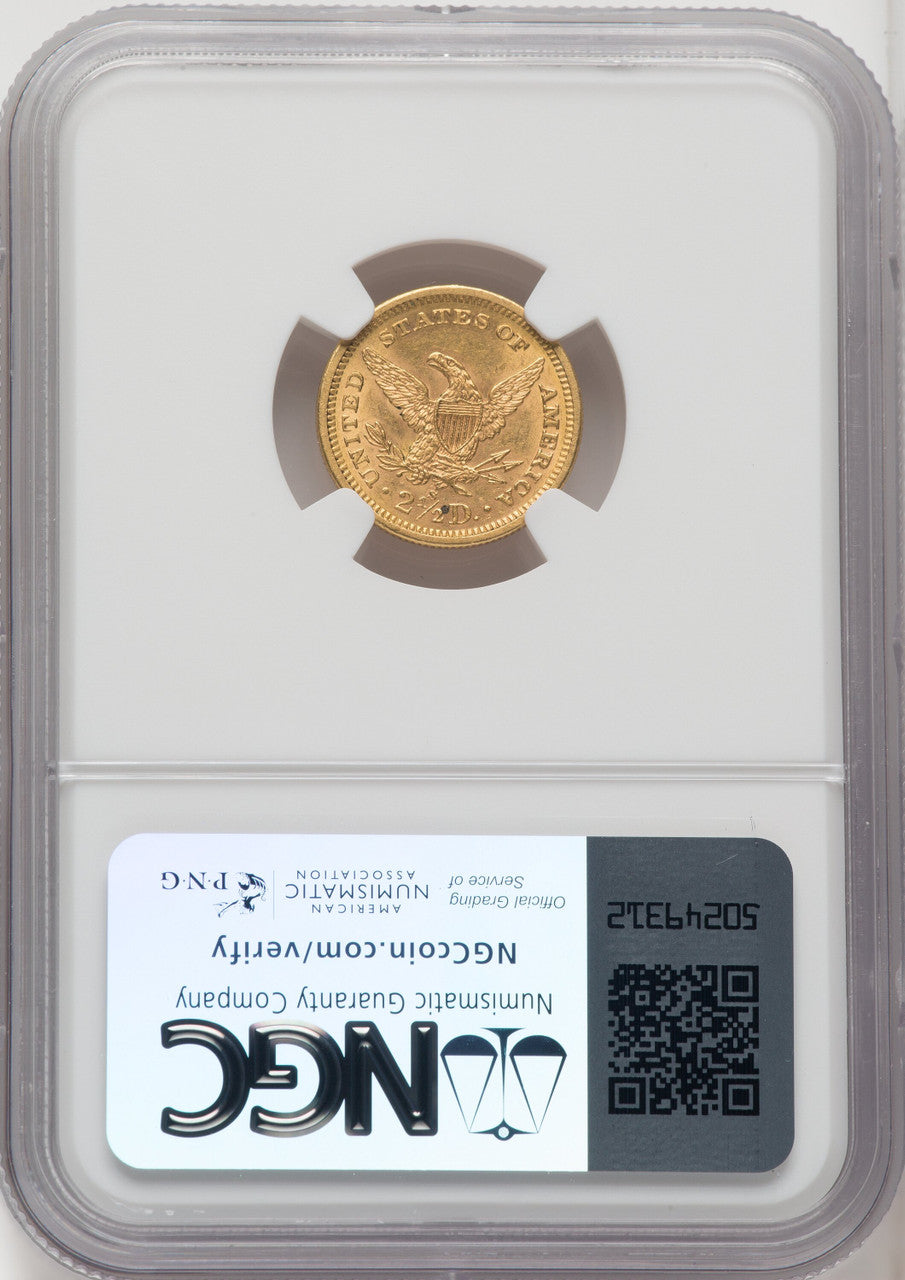 1878-S $2.50 Liberty Quarter Eagle NGC MS62