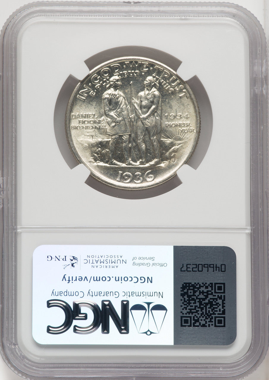1936-S 50C Boone Commemorative Silver NGC MS67 (767661019)