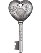 2022 Cook Islands 1 oz Silver Key To My Heart Coin Antiqued .999 Fine w/Box & COA