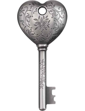 2022 Cook Islands 1 oz Silver Key To My Heart Coin Antiqued .999 Fine w/Box & COA