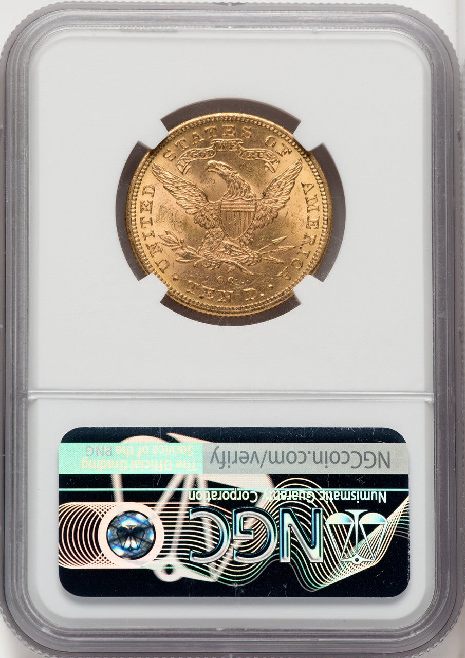 1890-CC $10 Liberty Eagle NGC MS62+ (767552007)