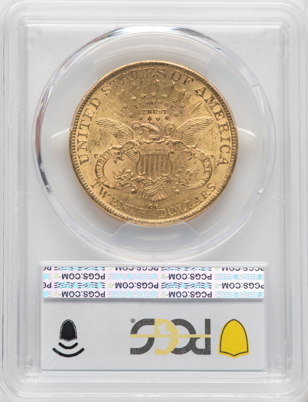 1890-CC $20 Liberty Double Eagle PCGS MS61