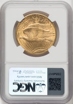 1920 $20 Saint-Gaudens Double Eagle NGC MS62 (5421090)