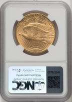 1913-D $20 Saint-Gaudens Double Eagle NGC MS62 (5421089)