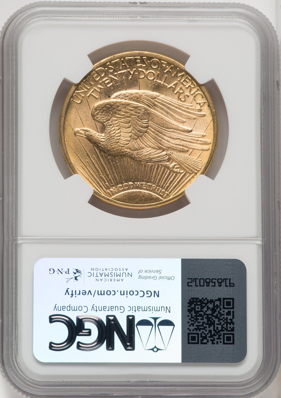 1913-D $20 Saint-Gaudens Double Eagle NGC MS62 (571970029)