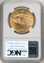 1913-D $20 Saint-Gaudens Double Eagle NGC MS62 (571970028)