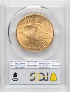 1909-S $20 Saint-Gaudens Double Eagle PCGS MS65