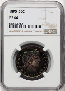 1895 50C Proof Barber Half Dollar NGC PR66
