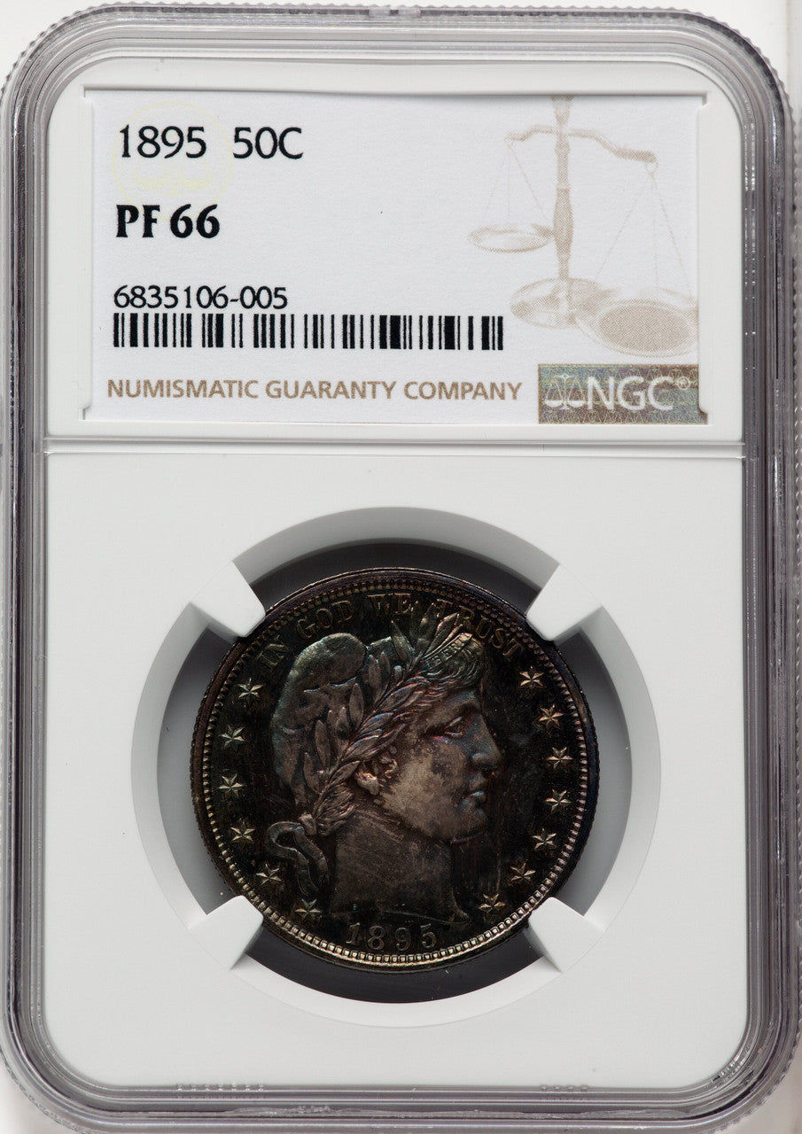 1895 50C Proof Barber Half Dollar NGC PR66