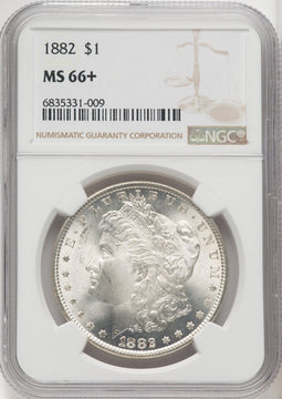 1882 $1 Morgan Dollar NGC MS66+