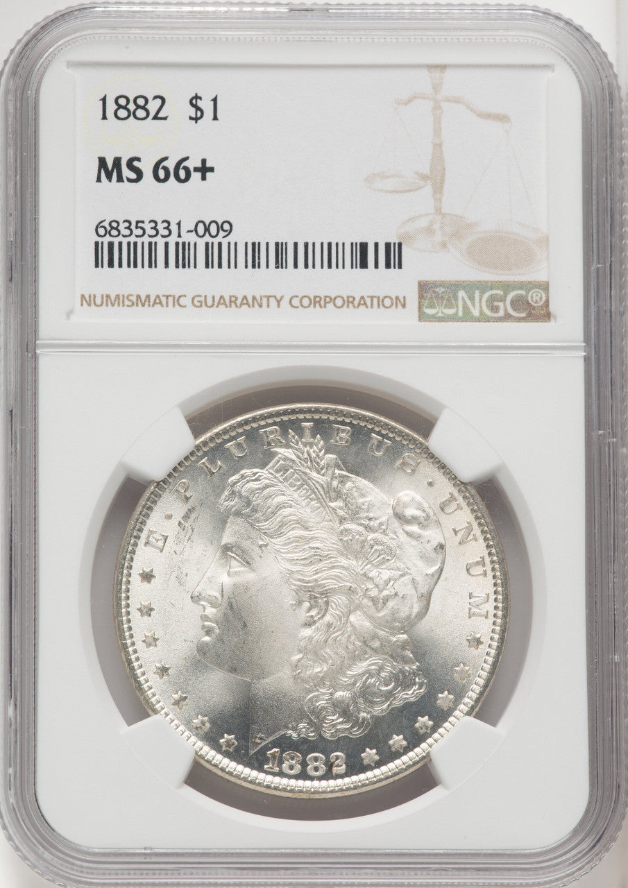 1882 $1 Morgan Dollar NGC MS66+