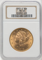 1903-S $20 Liberty Double Eagle NGC MS63 (767747007)