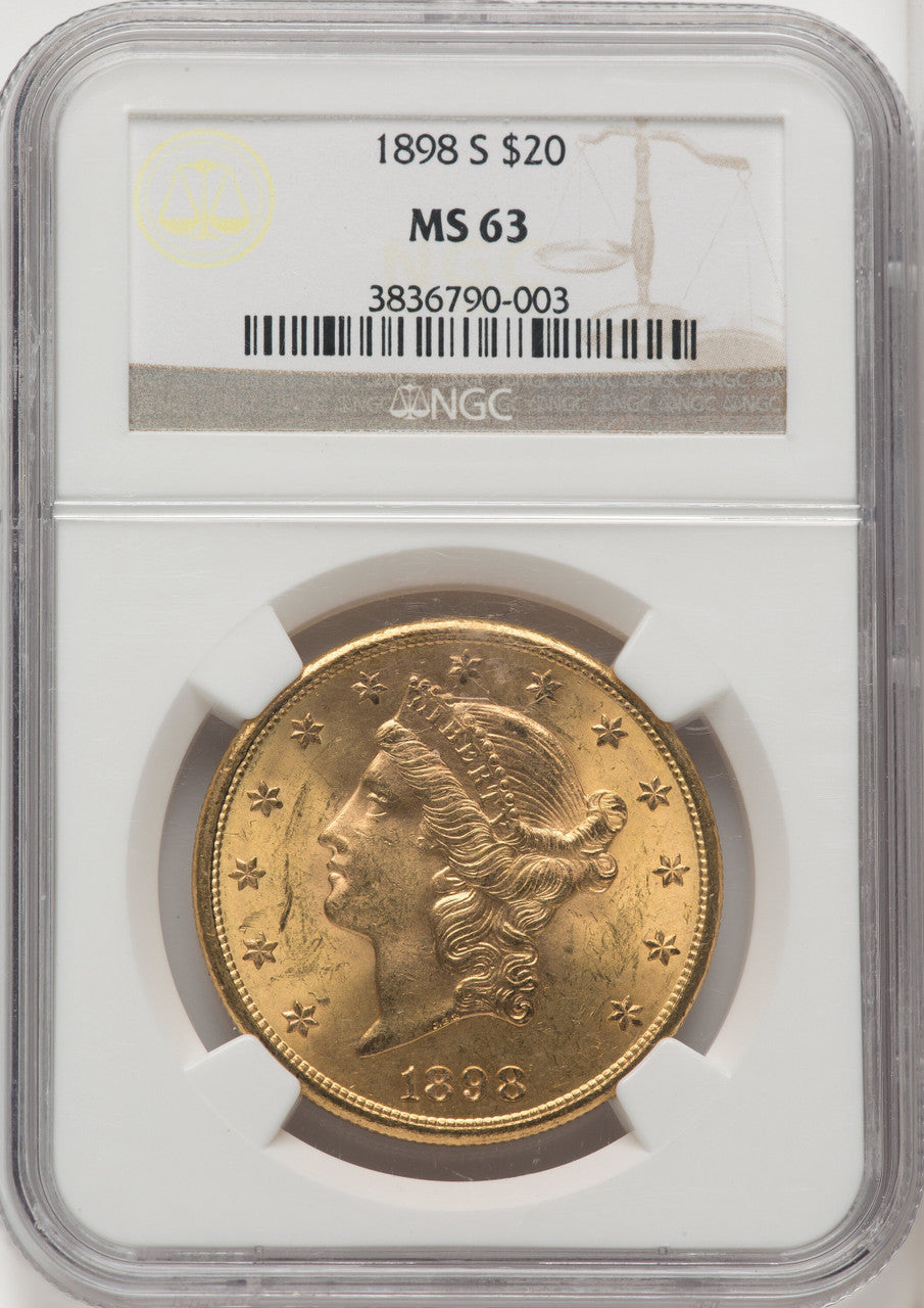 1898-S $20 Liberty Double Eagle NGC MS63 (767708001)