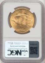1920 $20 Saint-Gaudens Double Eagle NGC MS63