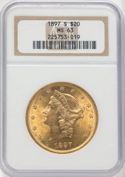 1897-S $20 Liberty Double Eagle NGC MS63 (767747003)