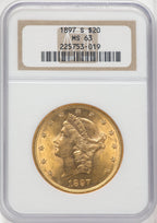 1897-S $20 Liberty Double Eagle NGC MS63 (767747003)