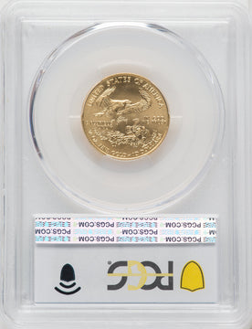 1996 $10 Quarter-Ounce Gold Eagle Blue Gradient PCGS MS70