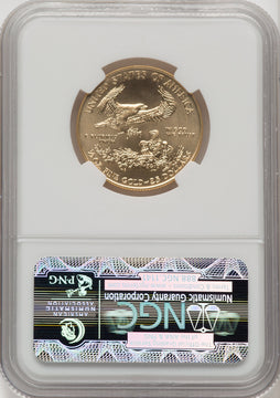 2010 $25 Half-Ounce Gold Eagle Brown Label NGC MS70