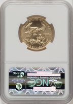 2010 $25 Half-Ounce Gold Eagle Brown Label NGC MS70