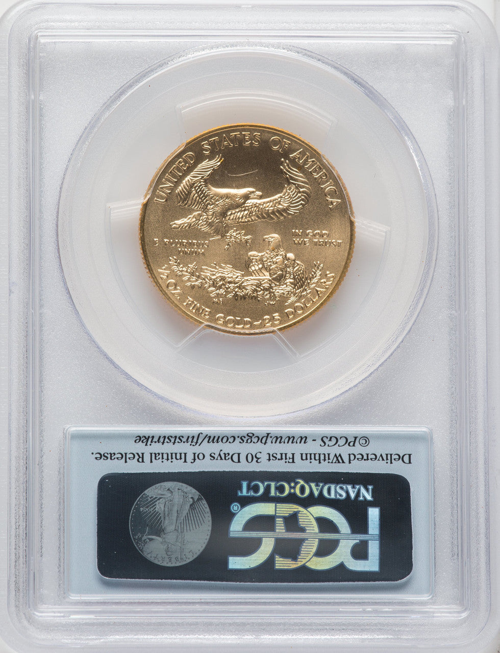 2013 $25 Half-Ounce Gold Eagle First Strike FS Flag PCGS MS70