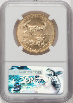 2017 $50 One-Ounce Gold Eagle First Strike ER Blue NGC MS70