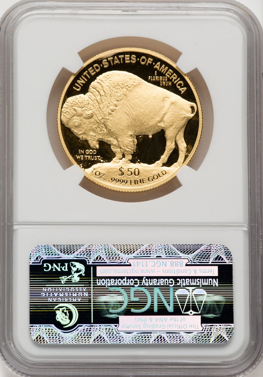 2013-W One-Ounce Gold Buffalo First Strike ER Blue NGC PF70