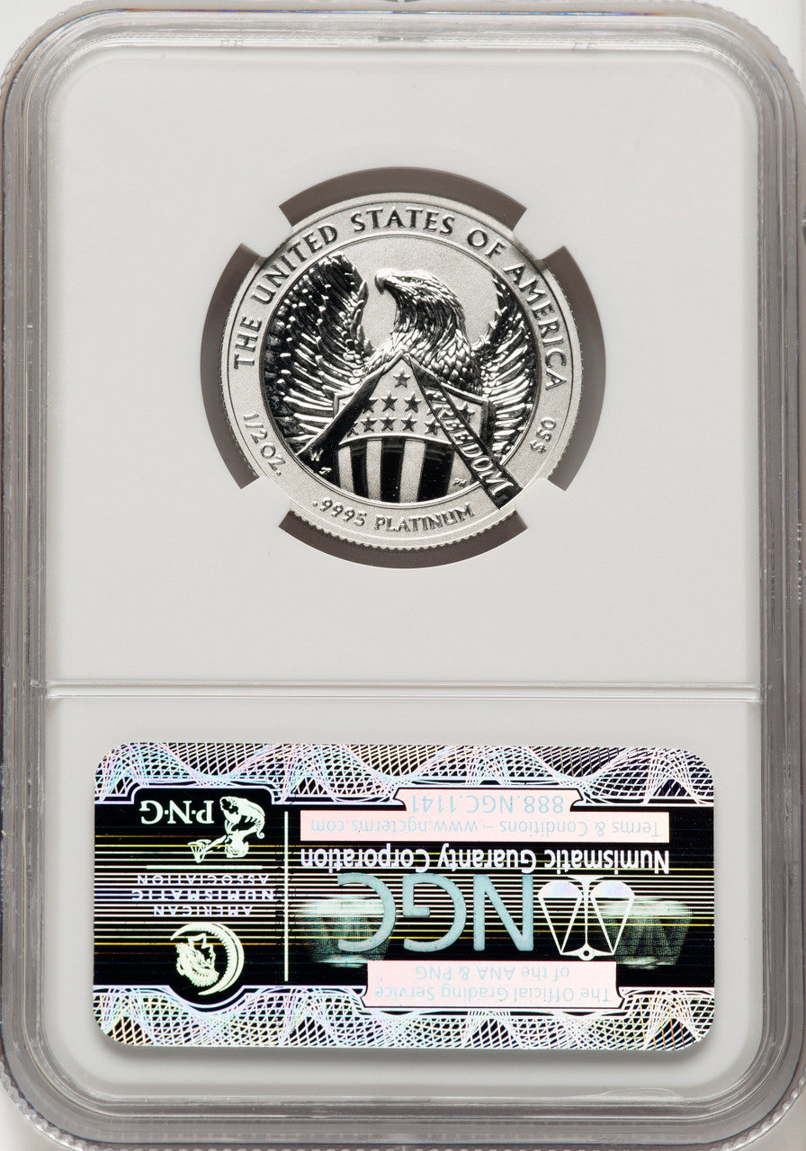 2007-W $50 Half-Ounce Platinum Eagle Reverse Proof NGC PF70 (768085001)