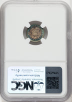 1854 H10C ARROWS Seated Half Dime NGC MS66