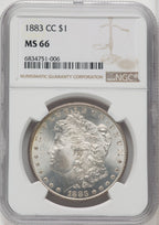 1883-CC $1 Morgan Dollar NGC MS66 (768136045)