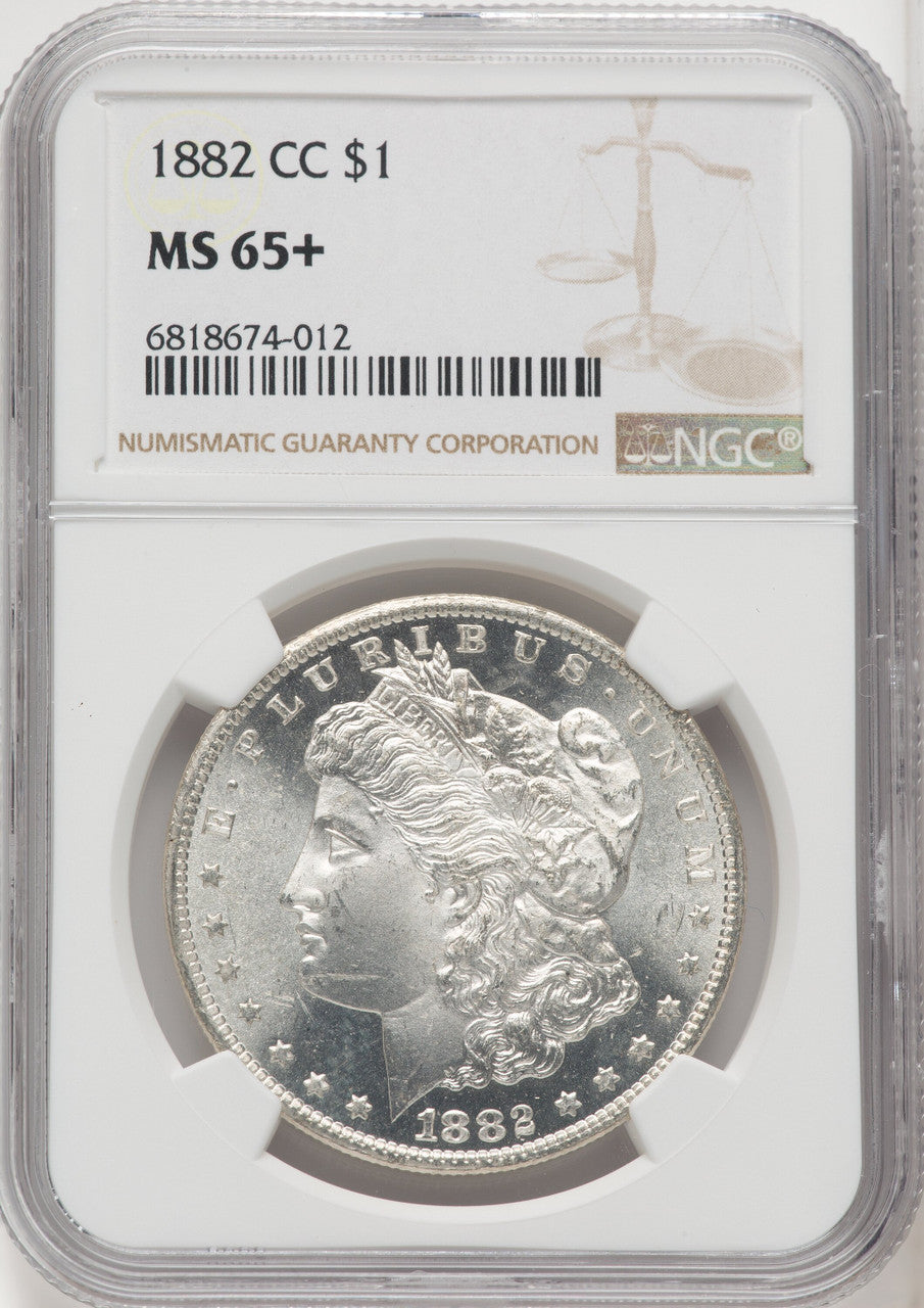 1882-CC $1 Morgan Dollar NGC MS65+