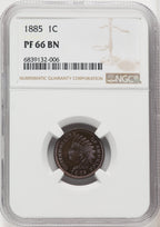 1885 1C BN Proof Indian Cent NGC PR66