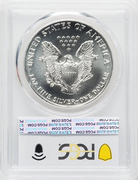 1993 S$1 Silver Eagle PCGS MS70