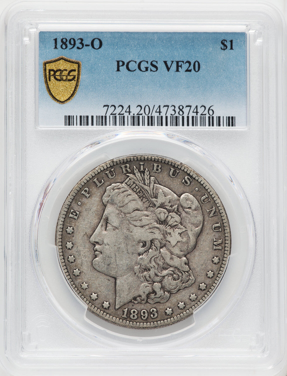 1893-O $1 Morgan Dollar PCGS VF20