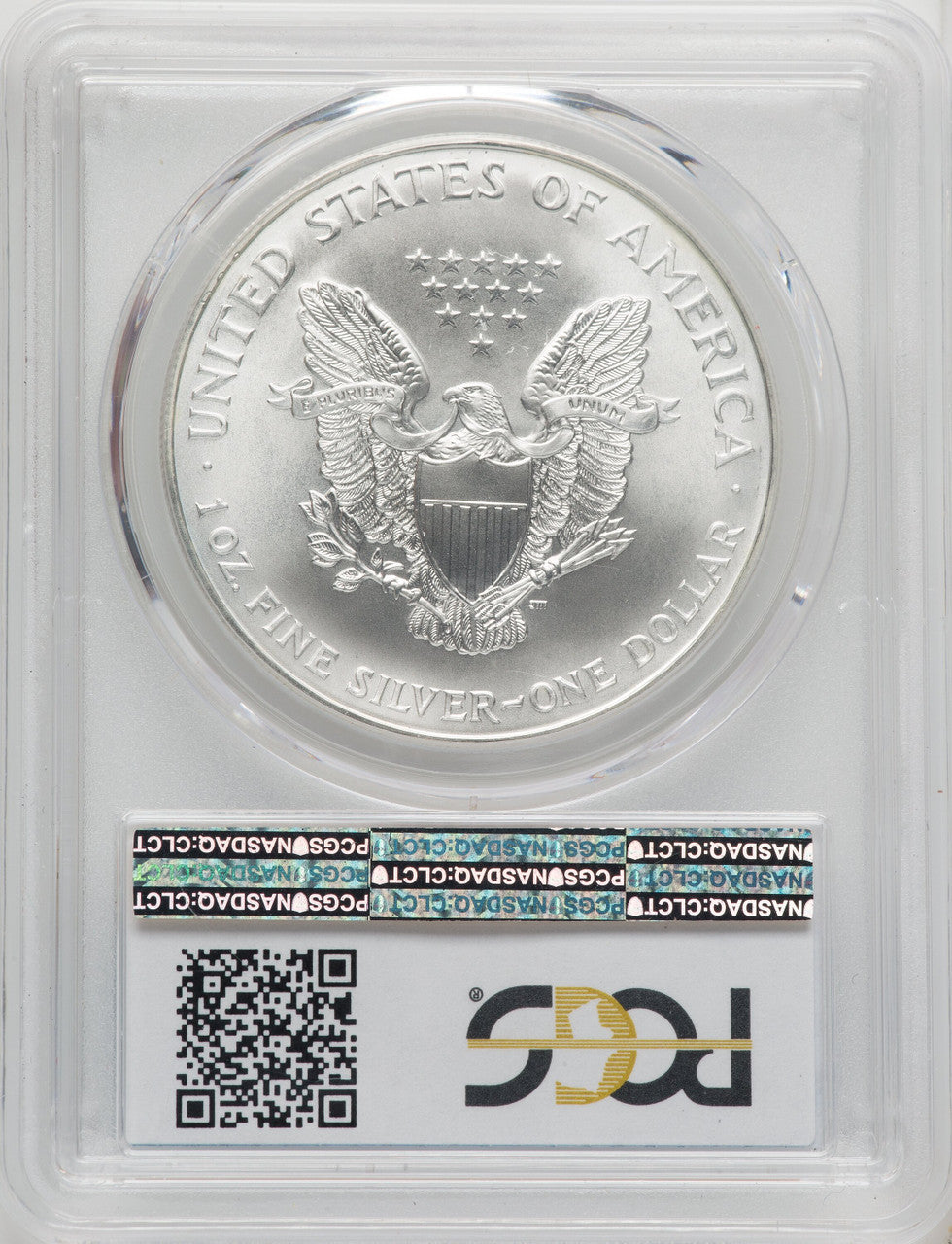 2000 S$1 Silver Eagle PCGS MS70